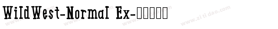WildWest-Normal Ex字体转换